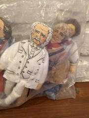 1979 Hallmark Historic Cloth Dolls Mark Twain Amelia Earhart Annie Oakley Sealed