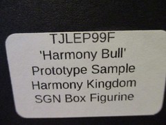Harmony Kingdom Harmony Bull Prototype Sample Mold Variation Lower Slaughter SGN