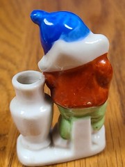 Vintage Clown Figurine, Vase, Toothpick Holder, Occupied Japan, 2.5″ Tall