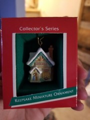 1989 Hallmark Miniature Ornament 2nd in Old English Village Sweets Shop NIB NEW