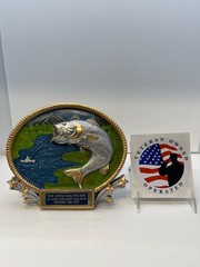 Bass Fishing Award Trophy 8″ Tall Free Custom Engraving *Support the Vet*