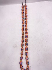Beautiful Old Chevron Glass Beads, Vintage Chevron Beads for Collection