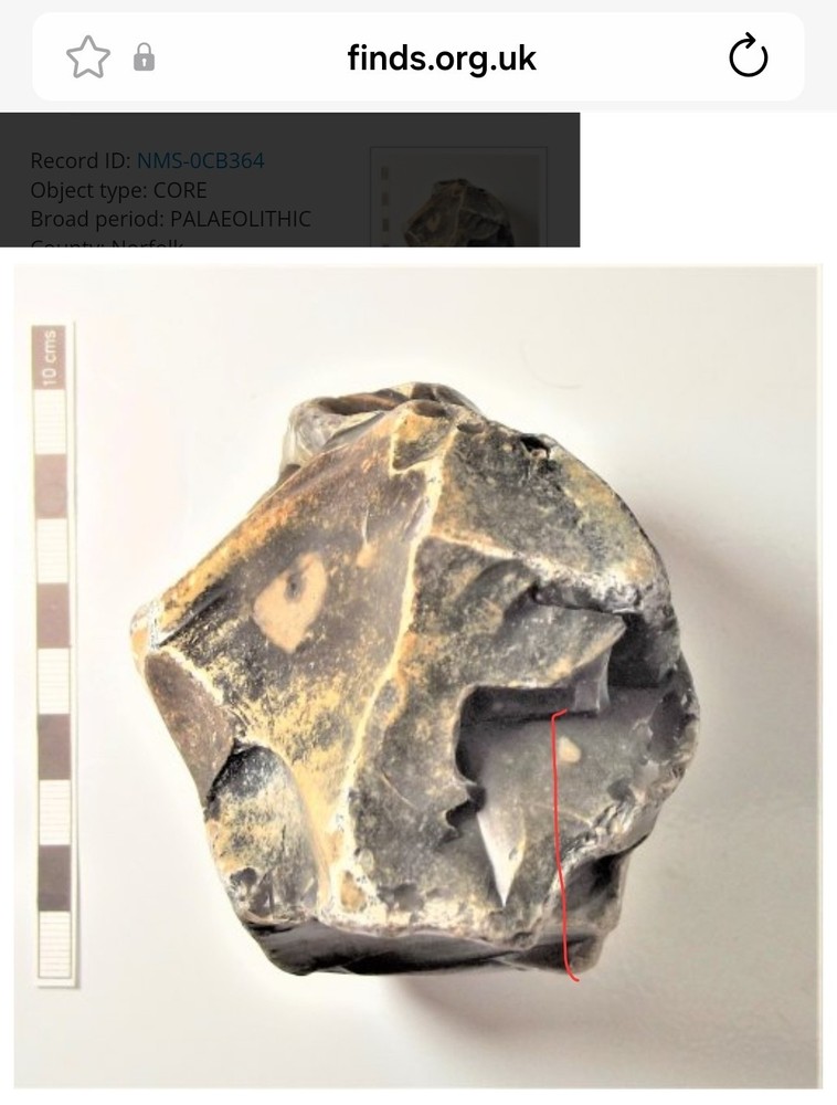 “Rare” lower Paleolithic multi platform core see description