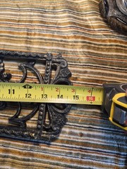 Homco Vintage Black Gold Gothic Wall Sunflower Daisy Floral Art #7368A