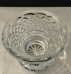 Waterford Crystal Glass Arklow Pattern Decorative Footed Trinket Candy Bowl