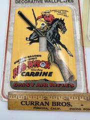 RARE* Vintage Replica Metal Light Switch Cover Red Ryder Daisy Air Rifles NEW