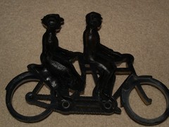 Vintage HOMCO #7357 #7359 Plastic Wall Hanging Plaques Car Bike 1975 Old 1920