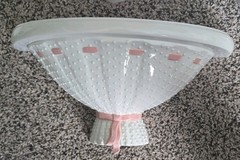 6pc Burwood Hobnail Mirrored Scones Candle Holders, Shelf & Center Mirror 1980’s