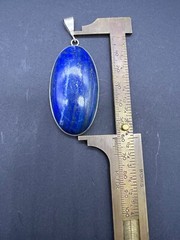 Very Natural Old High Grade Lapis Lazuli Stone Antique Pendent From Afghanistan