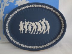 WGC 2006 Amex Golf Championship Wedgwood Blue Jasperware 10″ Golfing Tray #13