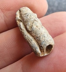 Roman Lead Rolled Curse / Wish Metal Detecting Find Antique