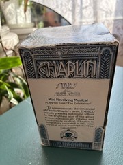 1989 Enesco Charlie Chaplin Musical ” The Entertainer ” Vtg Mint RARE With Box