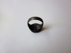 unique ancient Roman massive engraved bronze legionary ring seal – AUGUSTUS.