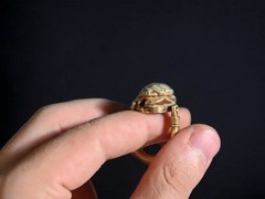 Authentic Ancient Egyptian Antiquities Egyptian Copper scarab Ring Egyptian BC