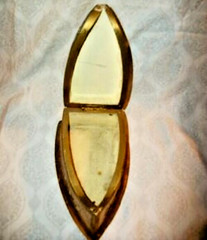 Cottagecore Italian Florentine Gilt Antique Iron Box Creamy Chippy Rare 1930s