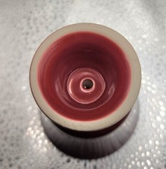 Pythagorean cup Mycenae (translation) ancient Greece city, heavy rare design vtg