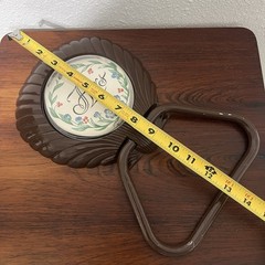 Vintage Burwood Brown Plastic Shell His and Hers Towel Holders Made in USA