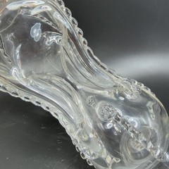 Magnor Glassverk Norway Clear Glass Decanter Vintage Container Bottle W Stopper