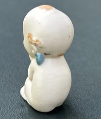 Kewpie Doll with Blue Wings Porcelain Sitting Figurine 2.25″- Unknown Marking