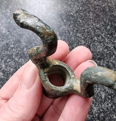 Rare Medieval Candlestick Holder Bronze 1450-1550 Antique Metal Detecting Find