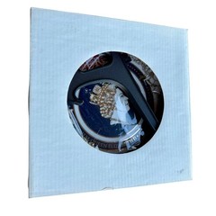 Crest of London Queen Elizabeth II Golden Jubilee Plate 1952-2002 Cobalt VTG