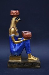 Authentic Ancient Egyptian Antiquities Horus Falcon Candle Holder Egyptian BC