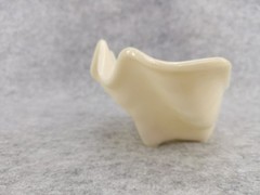 Vintage Shell White Plastic Clam Dish Tray Display Soap Candy MCM Coastal