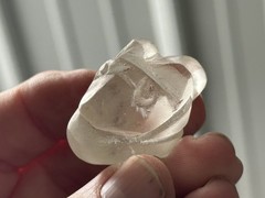INCREDIBLE CLEAR QUARTZ DUAL JAGUAR EFFIGY PRE-COLUMBIAN PENDANT, MEXICO, COA