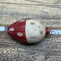 Decorative Large Fishing Bobber Painted Christmas Ornament 4 1/4″ Bass