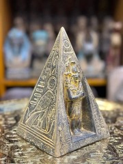 Ancient Egyptian Antiquities Exquisite Pyramids with Pharaonic Inscriptions BC