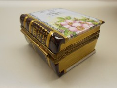 RARE Authentic Limoges Box France – Book of Perfumes with Bottle – PV Company