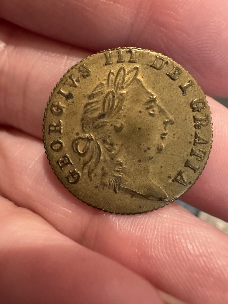 1768 GEORGE III GREAT BRITAIN SPADE GUINEA IN MEMORY OF THE GOOD OLE DAYS TOKEN