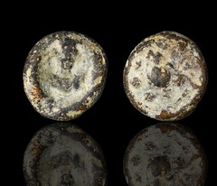 Roman Lead Seal Antiquity Marcus Aurelius and Lucius Verus, 161AD, Authentic