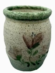 Original 😊 Parsley Pottery Magnolia￼ Utensil Holder / Planter / Vase
