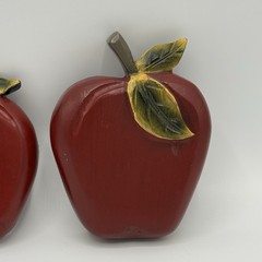 Vintage Apple Kitchen Decor Lot Home Interiors Wall Plaques Shelf Butter Churn