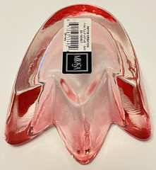 MIKASA Heavy Glass Pink Tulip Flower Votive 4 3/4 inch NEW with box