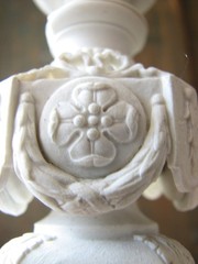 WEDGWOOD 19 C. XRARE VERY ELABORATE PARIAN WITH TROPHIES CANDLESTICK LOOK