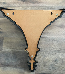 Vintage Burwood Ornate Gold & Brown Wall Pocket Planter Sconce Acanthus Leaf