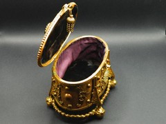 ART NOUVEAU Antique Jewellery Trinket Casket Box Napoleon III Style Gilt Ormolu