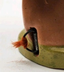 Vintage Bobblehead Cowboy Pincushion W/ Built-in Tape Measure Japan