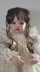 Porcelain One-of- Kind Artisan Doll – “Tibby” by doll Artisan Gwen Bentley