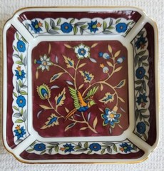 3 In Set 1983 Takahashi Silk Road HAND DECORATED Trinket Dishes