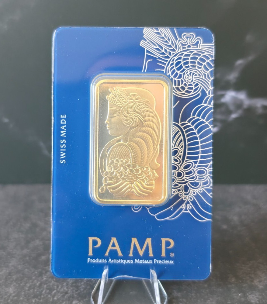 1oz Gold Bar Replica Prop Goddess Design Non Magnetic Sealed Novelty Gift USA
