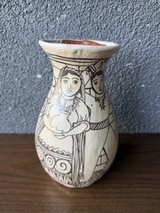 Angelica Morales Vase Pot Studio Pottery Tzintzuntzan, Michoacan, Mexico Ceramic