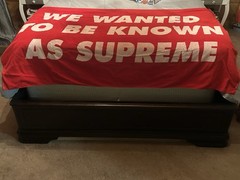 Authentic SS20 Supreme “Known As” Towel RED We “Wanted To Be Known as Supreme”