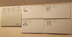 Longaberger 50 Recipe Cards 3×5 / 12 GINGHAM Dividers/Index: A-Z/Food Categories