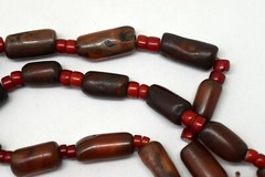 Ancient 4000 Years Old (1900 B.C.) Afghanistan Carnelian Necklace