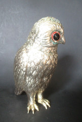 VINTAGE EDWARDIAN E.P. SILVER OWL SHAKER 2 – GERMANY