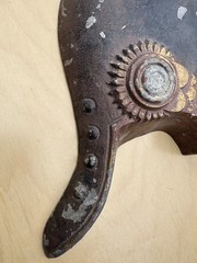 VINTAGE WW1 1870 IMPERIAL PRUSSIAN HELMET CAST METAL WALL HANGING SEXTON 1968