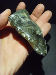 Lower Paleolithic – Fine Acheulean oblique end scraper. c.450,000 BP.